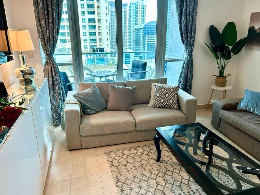 Marina View With Pool, Gym, Tennis Court, 5 Mins To Beach Dubaï Extérieur photo